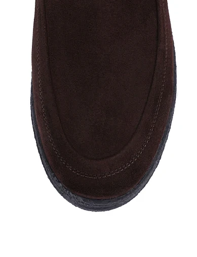 Мужские ботинки замшевые коричневые - фото 5 - Miraton