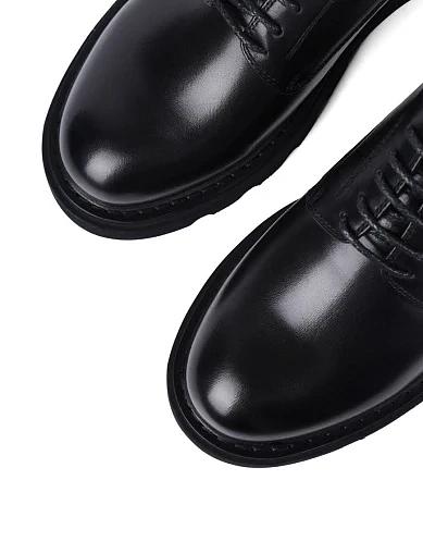 Мужские туфли Miguel Miratez кожаные черные - фото 5 - Miraton