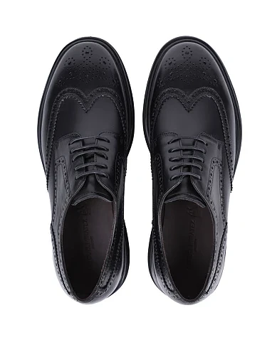 Чоловічі туфлі Miguel Miratez шкіряні чорні (2419D-101-482) - фото 5 - Miraton