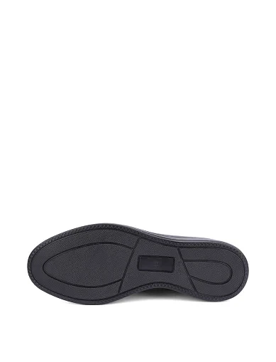 Мужские ботинки кожаные черные - фото 5 - Miraton