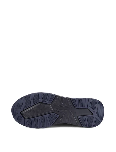 Мужские кроссовки кожаные черные - фото 2 - Miraton