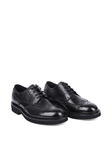 Мужские туфли Miguel Miratez кожаные черные - фото 3 - Miraton