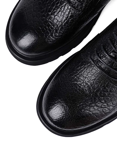 Чоловічі туфлі Miguel Miratez шкіряні чорні (5010D-75-64) - фото 5 - Miraton