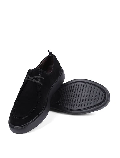 Чоловічі туфлі Miguel Miratez замшеві чорні (5012D-93-187) - фото 2 - Miraton
