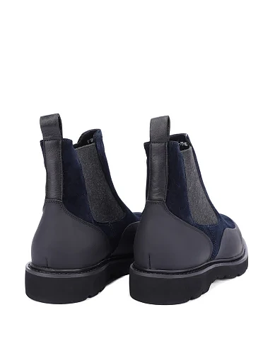 Чоловічі черевики челсі Miguel Miratez шкіряні сині (5016DH-75-362R) - фото 4 - Miraton