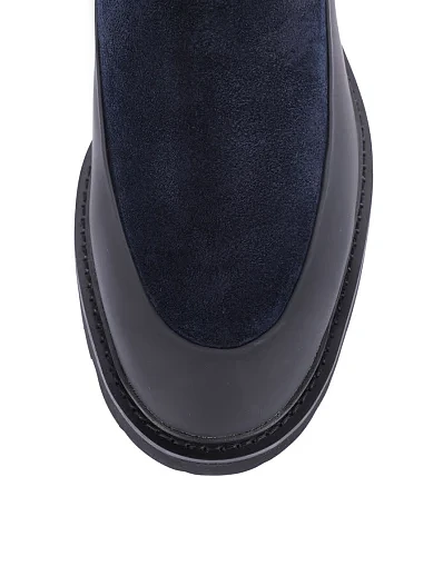 Чоловічі черевики челсі Miguel Miratez шкіряні сині (5016DH-75-362R) - фото 5 - Miraton