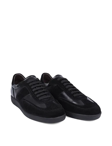 Чоловічі кеди MIRATON шкіряні чорні (5019D-72-187) - фото 3 - Miraton