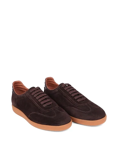 Чоловічі кеди MIRATON замшеві коричневі (5019D-73-662) - фото 3 - Miraton