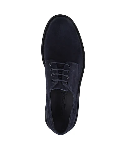 Мужские туфли Miguel Miratez велюровые синие - фото 2 - Miraton