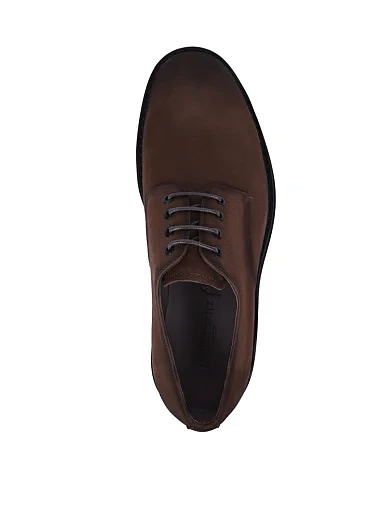 Мужские туфли Miguel Miratez из нубука бежевые - фото 2 - Miraton