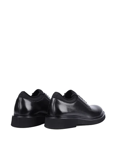 Мужские туфли Miguel Miratez кожаные черные - фото 4 - Miraton