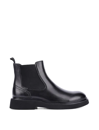 Мужские ботинки челси кожаные черные - фото 1 - Miraton