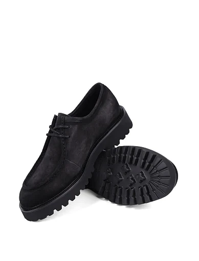 Мужские туфли Miguel Miratez замшевые серые - фото 2 - Miraton