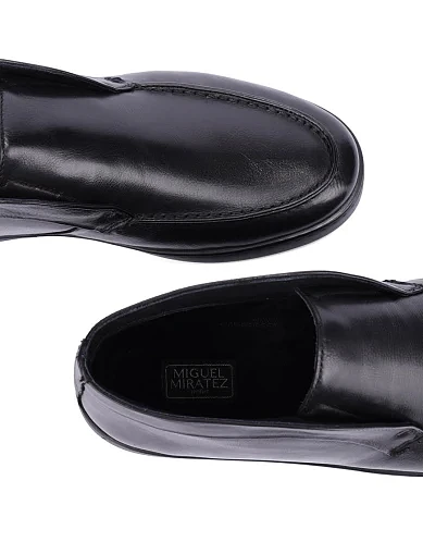 Мужские ботинки кожаные черные - фото 5 - Miraton