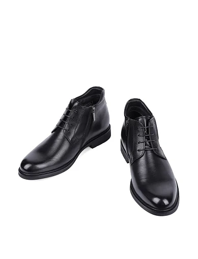 Чоловічі черевики Miguel Miratez шкіряні чорні (678DH-831-1R) - фото 2 - Miraton