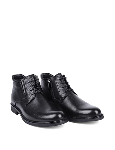 Чоловічі черевики Miguel Miratez шкіряні чорні (678DH-831-1R) - фото 3 - Miraton