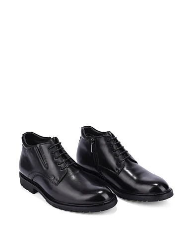 Чоловічі черевики шкіряні чорні (9300DH-116-1M) - фото 3 - Miraton