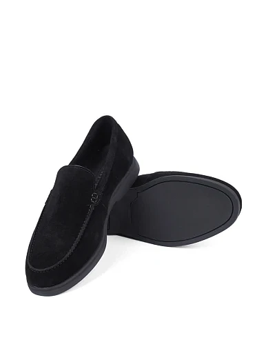 Мужские туфли Miguel Miratez замшевые черные - фото 2 - Miraton