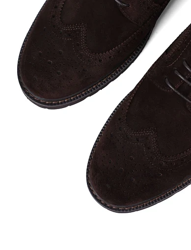 Чоловічі туфлі Miguel Miratez замшеві коричневі (9368D-71-662) - фото 5 - Miraton