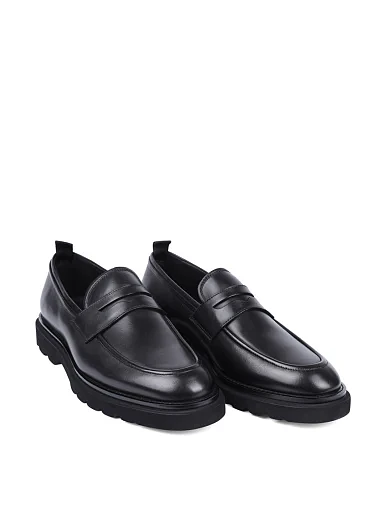 Мужские туфли Miguel Miratez кожаные черные - фото 3 - Miraton