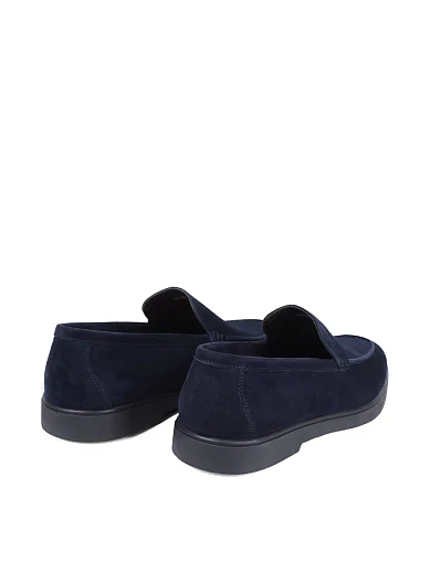 Мужские туфли Miguel Miratez велюровые синие - фото 4 - Miraton