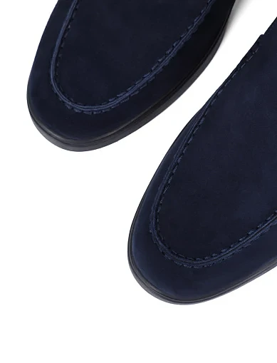 Мужские туфли Miguel Miratez велюровые синие - фото 5 - Miraton