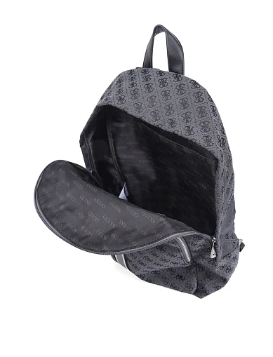 Мужская сумка Guess из экокожи серая - фото 5 - Miraton