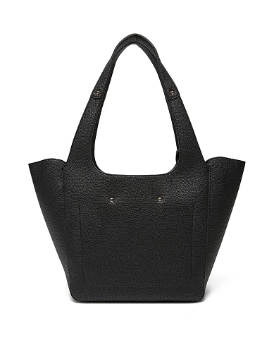 Женская сумка из экокожи черная - фото 4 - Miraton