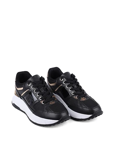 Женские кроссовки Guess из экокожи черные - фото 3 - Miraton