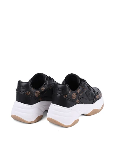 Женские кроссовки Guess из экокожи черные - фото 4 - Miraton