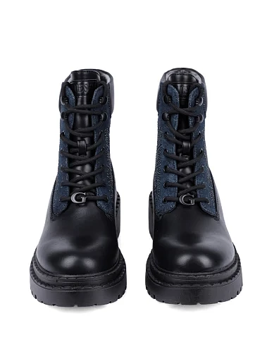 Женские ботинки Guess из экокожи черные - фото 2 - Miraton