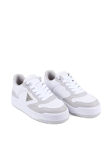 Жіночі кеди Guess з екошкіри білі(FLTMR8 ELE12) - фото 3 - Miraton
