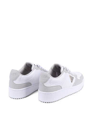 Жіночі кеди Guess з екошкіри білі(FLTMR8 ELE12) - фото 4 - Miraton