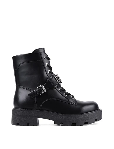 Женские ботинки Guess из экокожи черные - фото 1 - Miraton