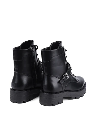 Женские ботинки Guess из экокожи черные - фото 4 - Miraton