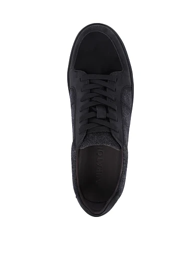 Чоловічі кеди MIRATON шкіряні чорні (A316-H300-YZ232) - фото 2 - Miraton