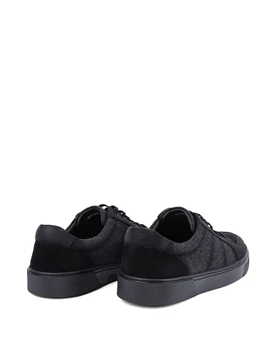 Чоловічі кеди MIRATON шкіряні чорні (A316-H300-YZ232) - фото 4 - Miraton