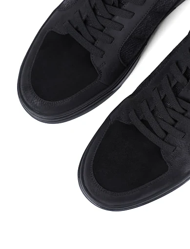 Чоловічі кеди MIRATON шкіряні чорні (A316-H300-YZ232) - фото 5 - Miraton