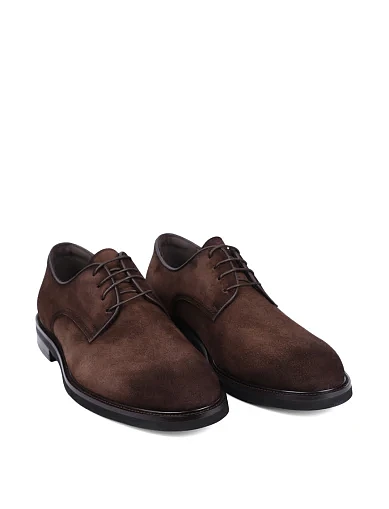 Мужские туфли Miguel Miratez велюровые коричневые - фото 3 - Miraton