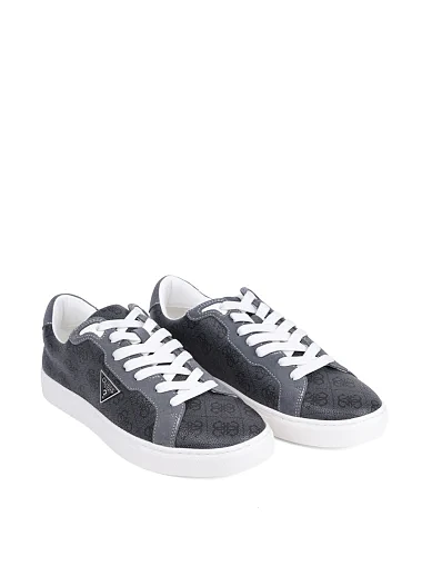 Мужские кеды Guess из экокожи серые - фото 2 - Miraton