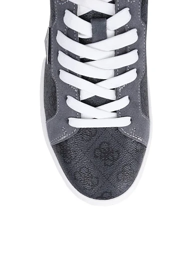 Мужские кеды Guess из экокожи серые - фото 4 - Miraton