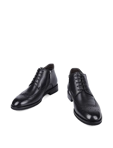 Чоловічі черевики Miguel Miratez шкіряні чорні (268X-D88-T1) - фото 2 - Miraton