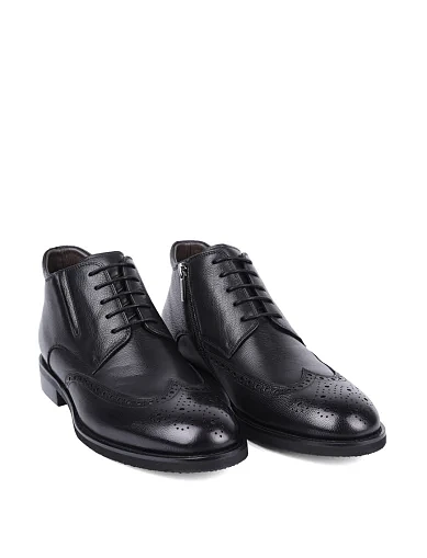 Чоловічі черевики Miguel Miratez шкіряні чорні (268X-D88-T1) - фото 3 - Miraton