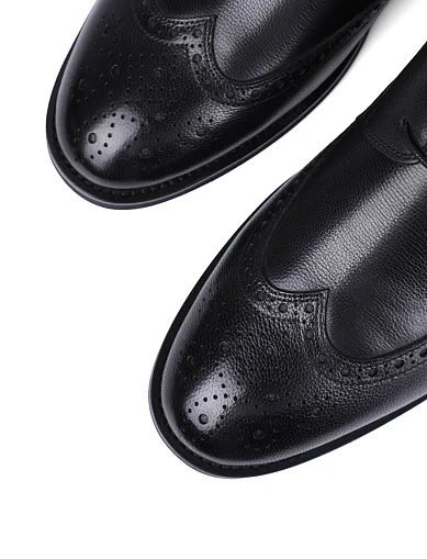 Чоловічі черевики Miguel Miratez шкіряні чорні (268X-D88-T1) - фото 5 - Miraton