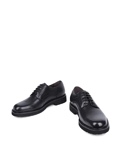 Чоловічі туфлі Miguel Miratez шкіряні чорні (718A-3-T1) - фото 5 - Miraton