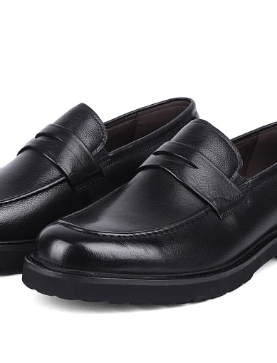 Чоловічі туфлі Miguel Miratez шкіряні чорні (718A-5-T1) - фото 5 - Miraton