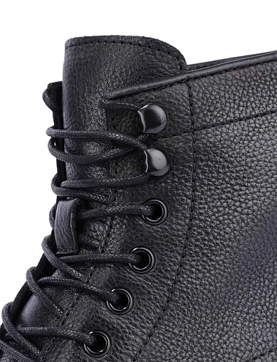 Мужские ботинки кожаные черные - фото 5 - Miraton