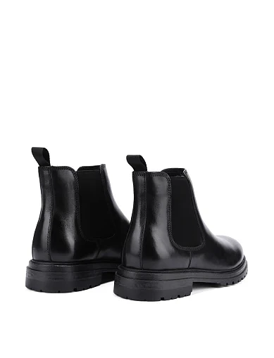 Чоловічі черевики челсі шкіряні чорні (HS2425-2) - фото 4 - Miraton