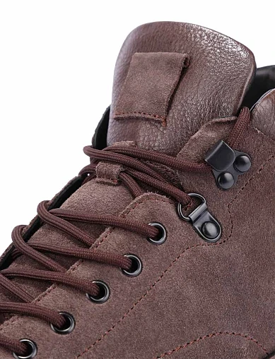 Чоловічі черевики замшеві коричневі (HS2431-11) - фото 5 - Miraton