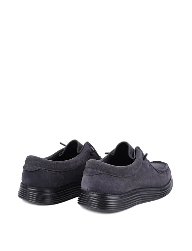 Мужские туфли Miguel Miratez замшевые серые - фото 4 - Miraton